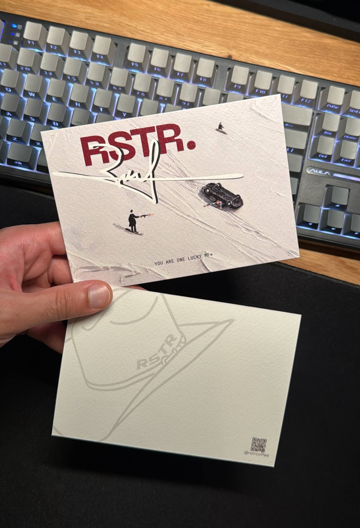 You're One Lucky MF | Collector Postcard*